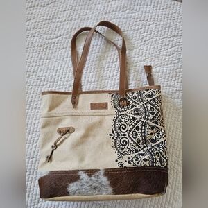 Canvas & Leather Tote By Sixtease